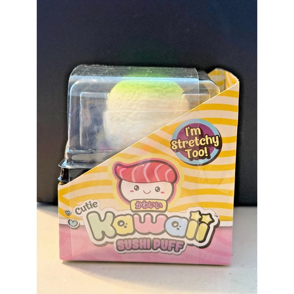 New Ja-Ru Kawaii Cutie Sushi Puff Squishy Toys Sensory Stress Relief Puffs